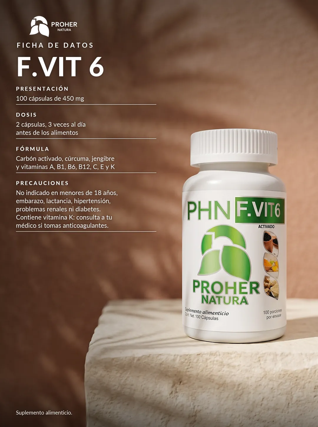 F.VIT 6 CAPS Proher Natura, imagen 5 de 5